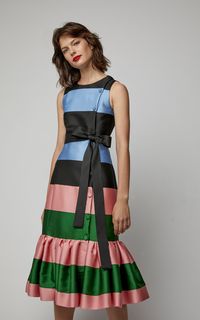 Sleeveless Ruffled Dress by CAROLINA HERRERA for Preorder on Moda Operandi