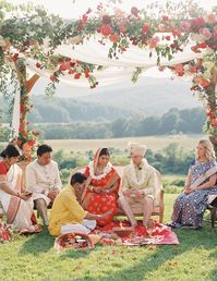 A Traditional Indian Wedding in Virginia's Picturesque Blue Ridge Mountains