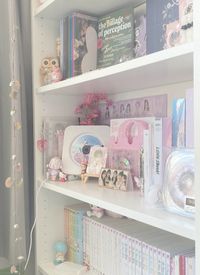 🎀 kpop album collection shelf / manga collection shelf !! cr: me ^^