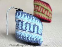 Coin purse.--  FINISHED SIZE: approx. 10 cm/ 4 inches --  You can get this pattern at: Ravelry http://goo.gl/ofzlYE --  Etsy https://goo.gl/Y5rQRR  --   Crafty http://goo.gl/Ju6CYQ  --