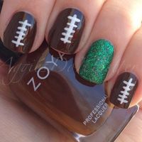 football nails by Aggies do it better