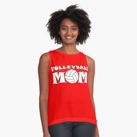 Get my art printed on awesome products. Support me at Redbubble #RBandME: https://www.redbubble.com/i/top/Volleyball-Mom-by-SportsStars/52818750.6AQD3?asc=u