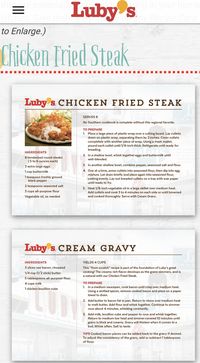 Luby’s Chicken Fried Steak