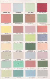 Vintage Goodness 1.0: Vintage Decorating - 1950's Paint Color Chip Brochures