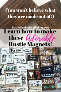 Learn how to make these DIY Wood Magnets for only $3.