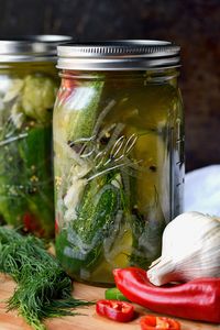 garlic jalapenos dill refrigerator pickles