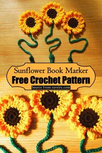 15 Crochet Sunflower Patterns - DIYS Craftsy