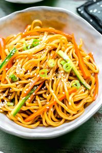 This recipe for chilled sesame noodles is easy to put together on a hot day. Tender noodles, crisp veggies, all tossed with umami-rich sauce.