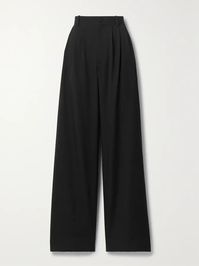 THE ROW Rufos pleated wool and mohair-blend wide-leg pants | NET-A-PORTER