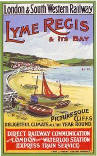 railway-lyme-regis-travel-poster