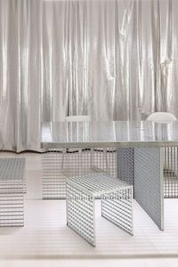 Office with Silver Curtain / Buero Wagner | ArchDaily