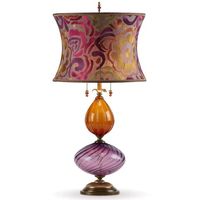 Kinzig Design Natasha Table Lamp Purple and Copper Blown Glass Base with Magenta and Purple Shade – Sweetheart Gallery, LLC: Contemporary Craft Gallery, Fine American Craft, Art, Decor, Handmade Home & Personal Accessories