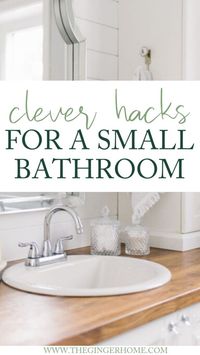 7 Tiny Master Bathroom Design Tips  7 Tiny Master Bathroom Design Tips / how to organize a tiny bathroom / tiny bathroom organization tricks and hacks / how to organize a bathroom / master bathroom organization tips / organizing a small bathroom on a budget / life changing bathroom organization tips / clever hacks for small bathrooms / small kids bathroom tips / declutter your bathroom / decorating a small bathroom