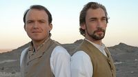 Rory Kinnear as Rupert Birkin and Joseph Mawle as Gerald Crich