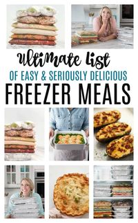 15 BEST-of-the-BEST Freezer Meal recipes!! I've tested hundreds of make ahead freezer meals and in this post you'll see my cream of the crop, most delicious and easy to make recipes of all time. | happymoneysaver.com | #freezermeals #makeahead #recipes