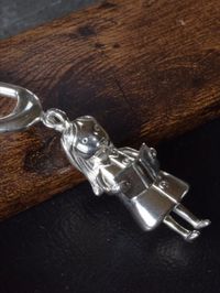 We designed and manufactured this keyring at Mylee London so it is completely unique to us so you won’ t be able to buy them from anyone other than us. Each keyring is marked with a 925 stamp to show it is genuine Sterling Silver. The keyring attachment is also made from 925 sterling silver.