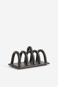 Porte-toasts en grès cérame - Noir -HOME | H&M BE