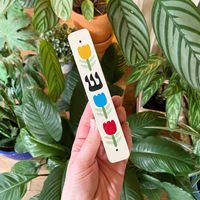 Mezuzah Case Made-to-order Tulip Folk Art Inspired Hand - Etsy