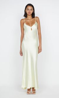 A bestselling design, the BEC + BRIDGE Cedar City Maxi Dress is a slinky V-neck style with a keyhole cut-out detail and contrast binding that carries throug...