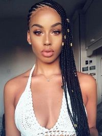 STYLISH THIN LEMONADE BRAIDS