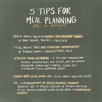 Learning how to meal plan in a way that doesn't break the bank!