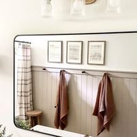 Katie Sharpe | DIY Tutorials | Home Decor | Interior Design | Simple DIY Accent Wall This is a great beginner DIY project. With just a shiplap panel and a few boards you can create this look! It’s... | Instagram