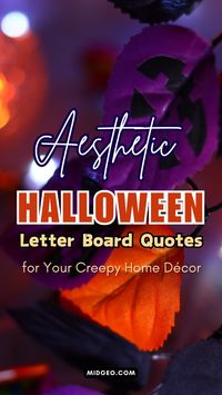 Add a stylish touch to your Halloween decor with aesthetic Halloween letter board quotes! These spooky, short, and clever quotes are perfect for your bathroom, classroom, or coffee nook. Bring your letter board to life with haunting words and eerie vibes that fit your aesthetic. From cute to creepy, these quotes will give your home the perfect spooky touch this Halloween season!