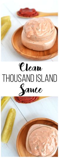 Looking for a clean sauce to top your burgers? This Clean Thousand Island Sauce is paleo & Whole30 approved for all of your favorite grilled foods!