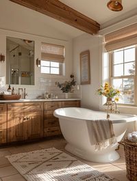 33+ Farmhouse Bathroom Ideas That Speak to the Soul • 333+ Art Images