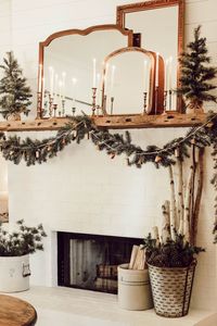 Come get inspired to create a cozy cottage Christmas living room. A winter wonderland of trees, a simple and elegant mantel, and lots of vintage details.