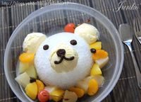 Polar bear shaved ice