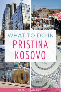 Discover what to do in Pristina, Kosovo. A backpacker's guide to the capital of the youngest country in Europe. Architecture, café culture, and more! Guide to Pristina. Kosovo City Guide. Travel Guide. Backpacker's Guide to Kosovo. #Kosovo #CityGuide #EuropeTravel MaybeThisWay.com