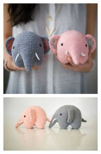 Easy Crochet Amigurumi Elephant Free Pattern