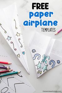 FREE PAPER AIRPLANE TEMPLATES