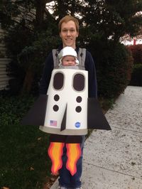 Baby carrier costume rocket ship astronaut Halloween