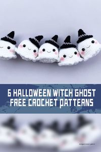 These 6 Halloween Witch Ghost FREE Crochet Patterns allow crafters to infuse their surroundings with the spirit of the season #freecrochetpatterns