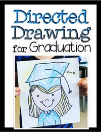 Graduation Directed Drawing by Blue Skies with Jennifer White | TPT