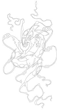 Step By Step MEGA rayquaza on Behance in 2022 | Pokemon tattoo, Pokemon coloring pages, Pokemon rayquaza