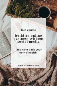 If you're a service provider or a creative entrepreneur and are wanting to build a business OFF of social media, this FREE course is a must have! Learn my exact step-by-step strategy that you can implement to scale your income organically and sustainably.