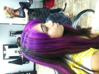 #hair #purple #tinsel