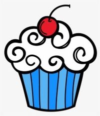 blue cupcake clipart - Google Search