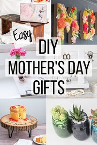 Easy DIY Mothers Day gift ideas for her. Quick projects using scrap wood. Ideas from adult daughter. #anikasdiylife