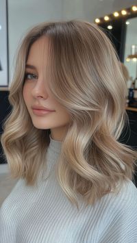 Enhance your look with Dirty Blonde With Babylights, a delicate highlighting technique that adds soft brightness to your hair. This subtle yet striking style brings a natural sun-kissed glow, perfect for any season. Click the pin for more inspiration and follow us for fabulous hair ideas! #DirtyBlonde #Babylights #HairColor #HairInspo #HairstyleIdeas