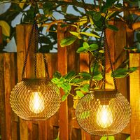 These solar lights are made of metal with anti-rust treatment inside and outside. The solar part is also weatherproof, so you don't have to worry about any weather when you leave them outdoors. They are perfect for Christmas, the garden, the outside, the table, and the steps. It's also a perfect garden gift! | WdtPro 15" Solar Powered Integrated LED Outdoor Lantern, Metal in Black | 15 H x 6 W x 5 D in | Wayfair