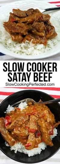 Mouthwatering Good Slow Cooker Satay Beef