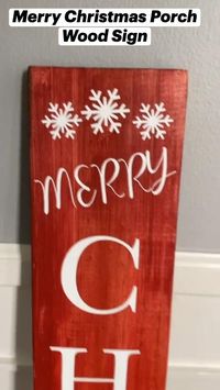 Spread the festive cheer with our Merry Christmas Porch Wood Sign. This handmade holiday decor piece is the perfect addition to your outdoor space.