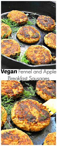 Vegan Fennel and Apple Breakfast Sausages - Rabbit and Wolves