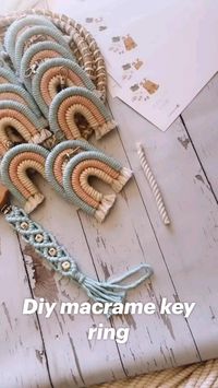 Create a stylish DIY macramé key ring with this simple project. Elevate your keys with intricate knots and patterns, showcasing your creativity.