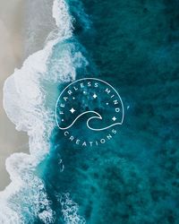 Custom logo design by Here and There Web Studio. Ocean themed. #brandingdesign #logodesign