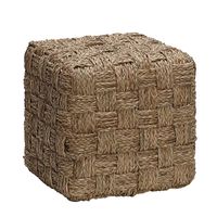 Bayou Breeze Mccluskey 15.35'' Square Woven Standard Ottoman | Wayfair